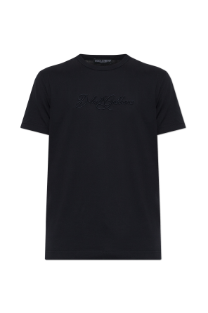 T-shirt with embroidered logo