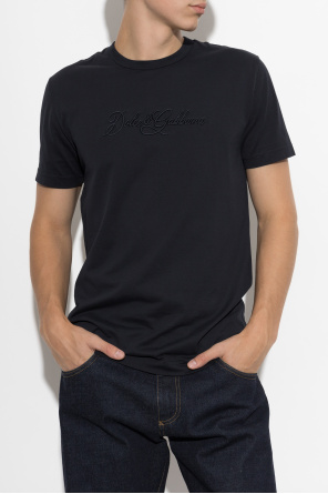 Dolce & Gabbana T-shirt z wyszytym logo