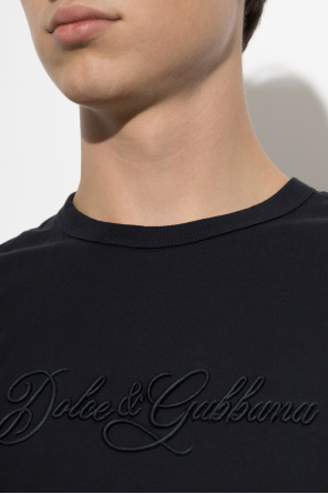Dolce & Gabbana T-shirt z wyszytym logo