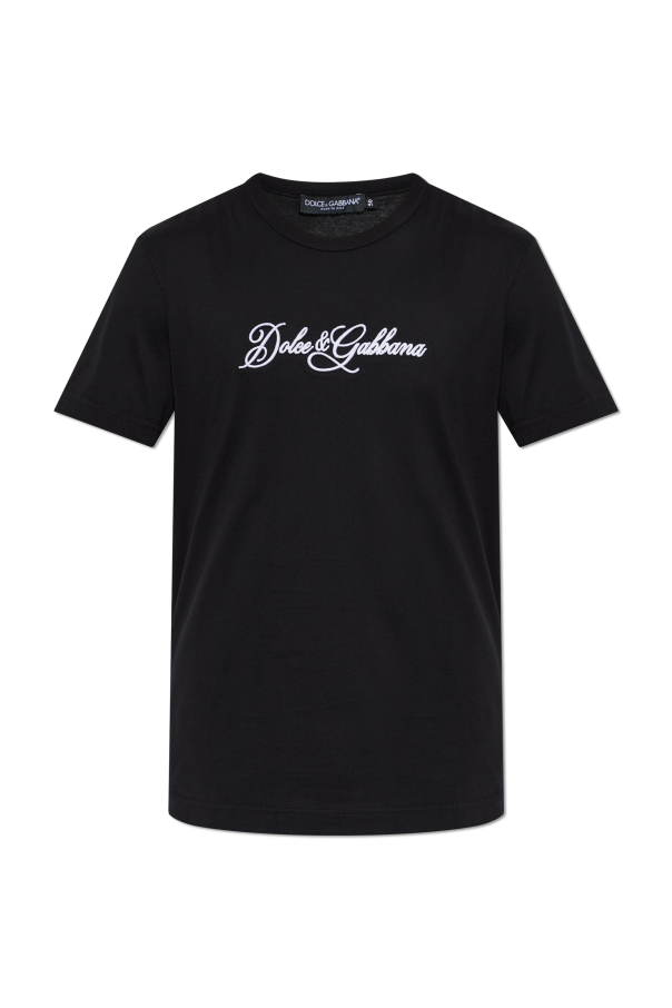 Dolce & Gabbana T-shirt z wyszytym logo