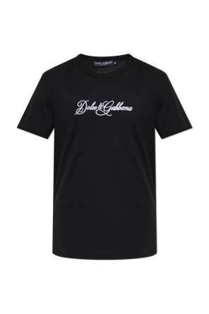 Camiseta con logo bordado
