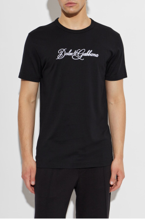Dolce & Gabbana T-shirt z wyszytym logo