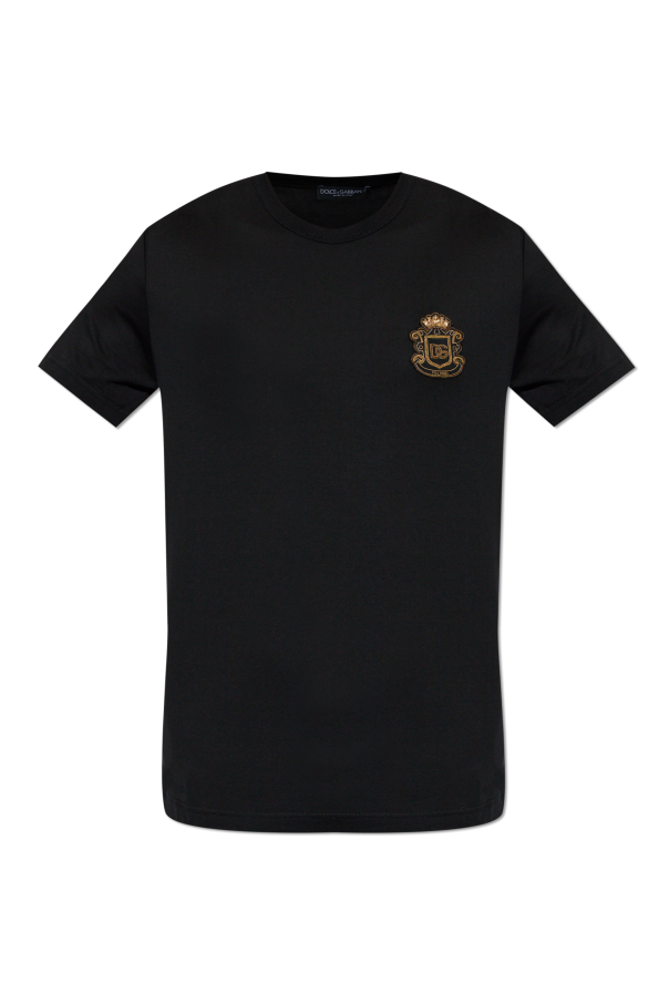 T-shirt with logo patch od Dolce & Gabbana