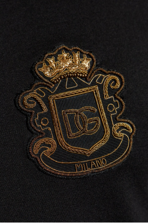 Dolce & Gabbana T-shirt z naszywką z logo