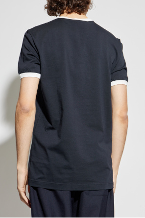 Dolce & Gabbana T-shirt with a logo and a velvet finish