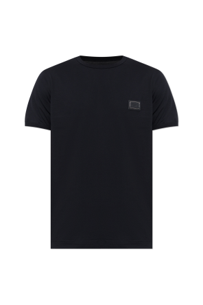 T-shirt with logo patch