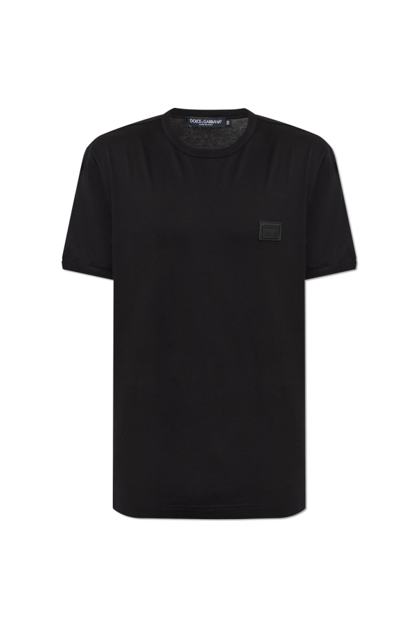 T-shirt with logo patch od Dolce & Gabbana