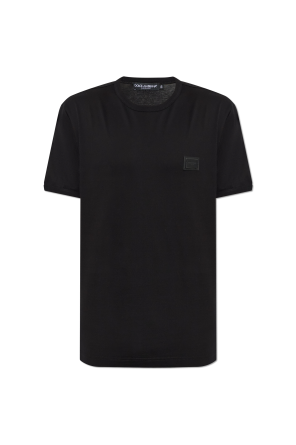 T-shirt with logo patch