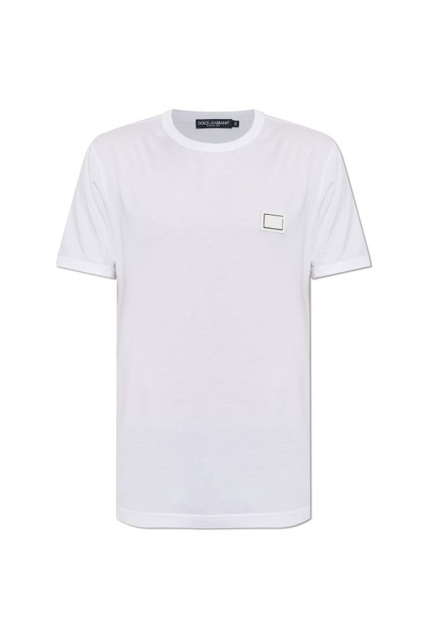 T-shirt with logo patch od Dolce & Gabbana