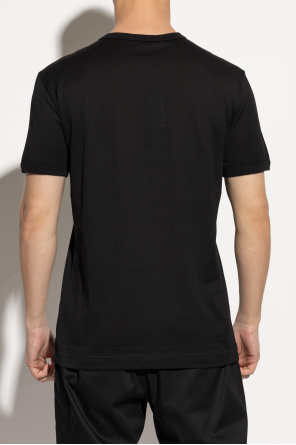 Dolce & Gabbana T-shirt with a logo embroidered with lurex thread