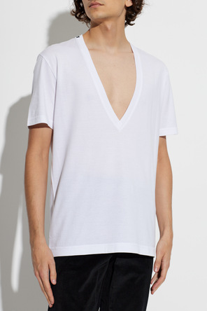Dolce & Gabbana Tricou din bumbac cu logo aplicat