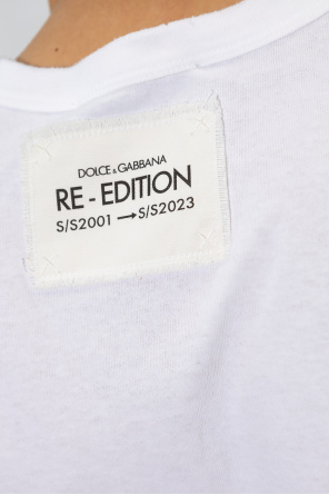 Dolce Leder & Gabbana T-shirt z kolekcji ‘RE-EDITION S/S 2001’