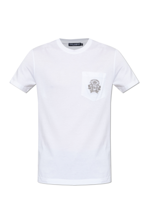 T-Shirt mit aufgesticktem Logo