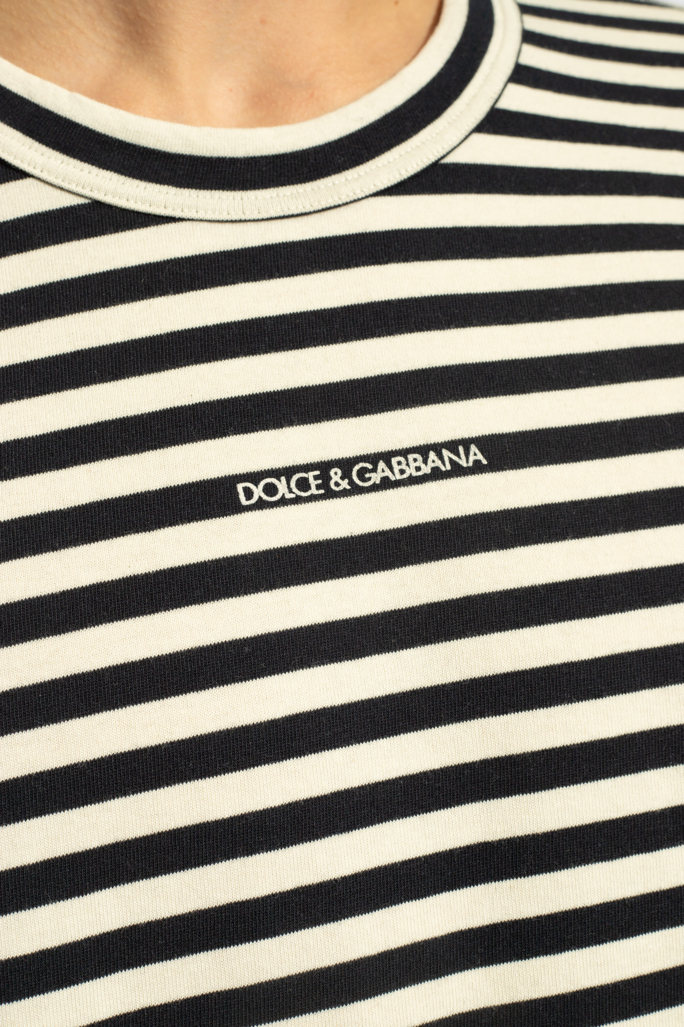 dolce gabbana kids graffiti print tote bag item Striped T-shirt