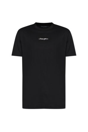 T-shirt with embroidered logo