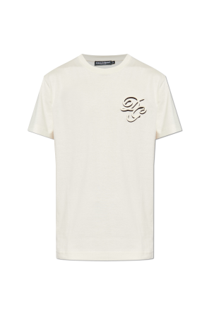 Camiseta con logo bordado