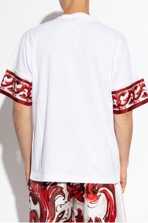 Dolce & Gabbana T-shirt z nadrukiem `Majolica`