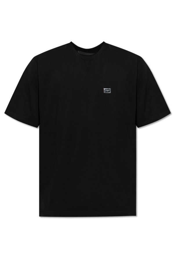 T-shirt with logo appliqué od Dolce & Gabbana