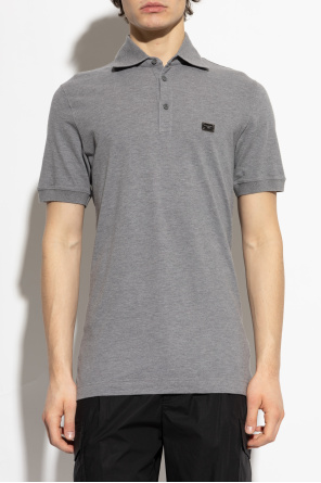 Dolce & Gabbana Cotton polo with appliqué