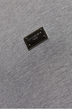 Dolce & Gabbana Cotton polo with appliqué