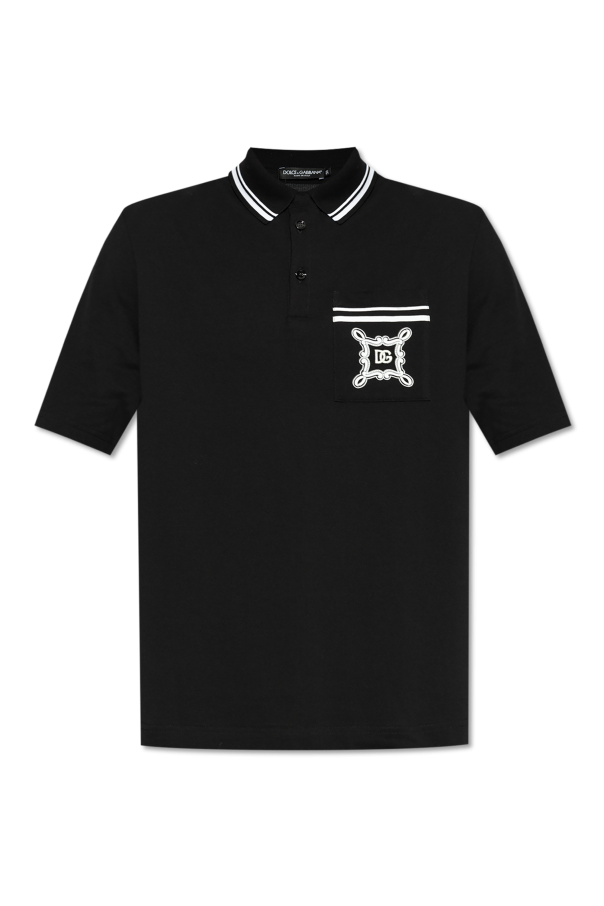Cotton polo with pocket od Dolce & Gabbana