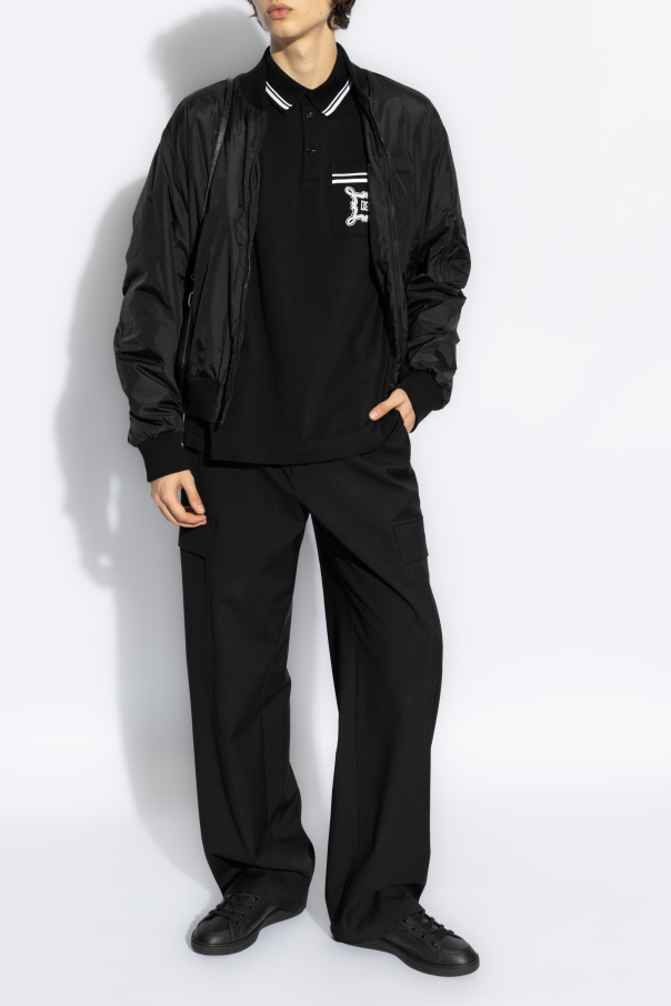 Dolce & Gabbana Polo de algodón con bolsillo