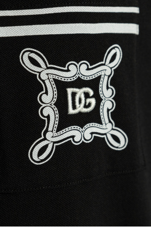 Dolce & Gabbana Polo de algodón con bolsillo