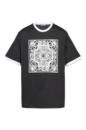 T-shirt with 'Majolica' print