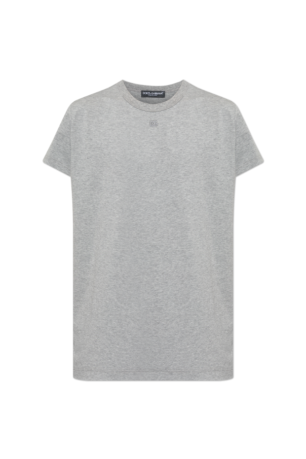 T-shirt with embroidered logo od Dolce & Gabbana