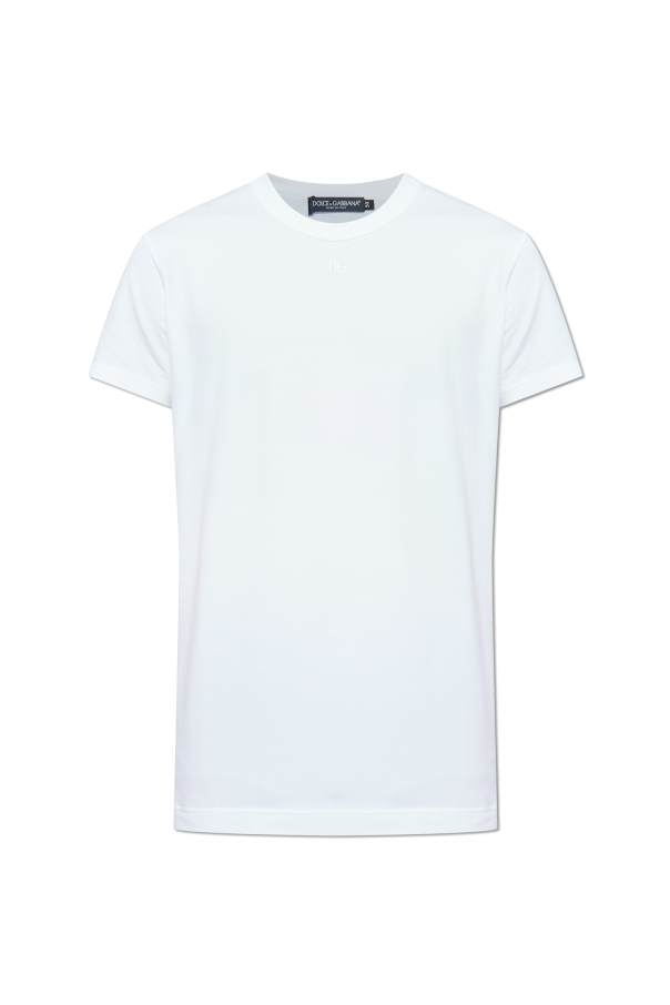 T-shirt with embroidered logo od Dolce & Gabbana