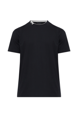 T-shirt with logo patch