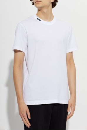 Dolce & Gabbana T-shirt with a logo patch at the neckline