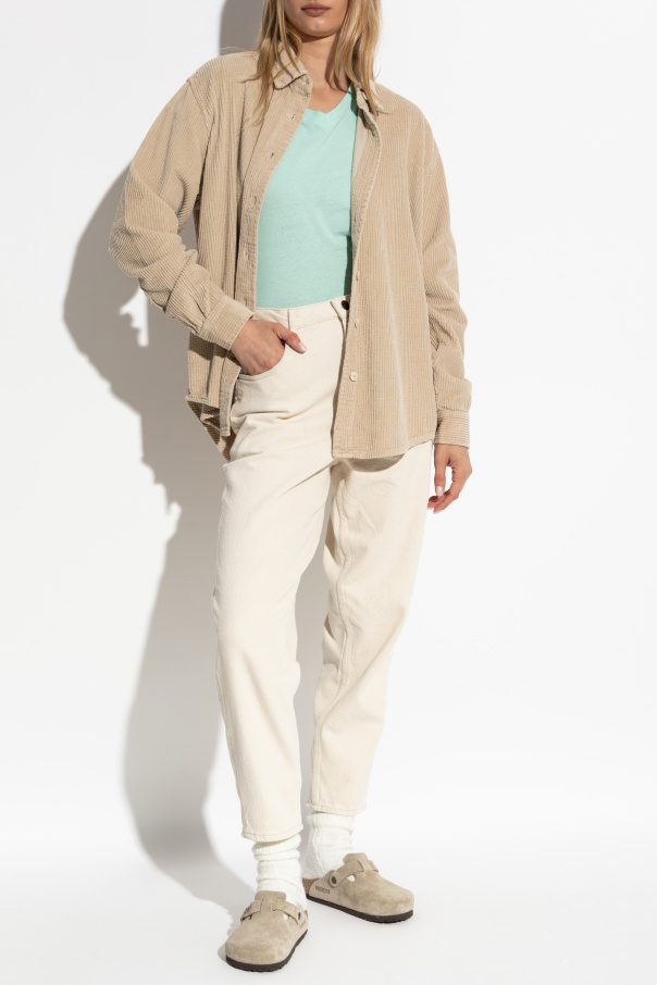 American Vintage T-Shirt mit V-Ausschnitt