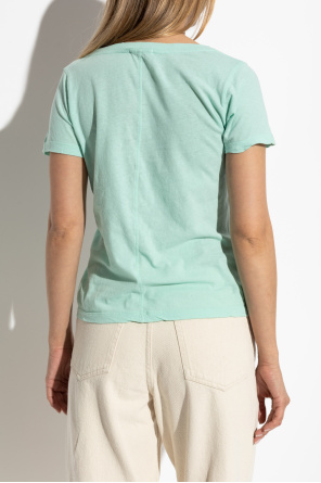 American Vintage T-Shirt mit V-Ausschnitt