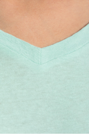 American Vintage T-Shirt mit V-Ausschnitt