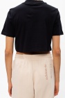 ADIDAS Originals BLACK Cropped logo T-shirt