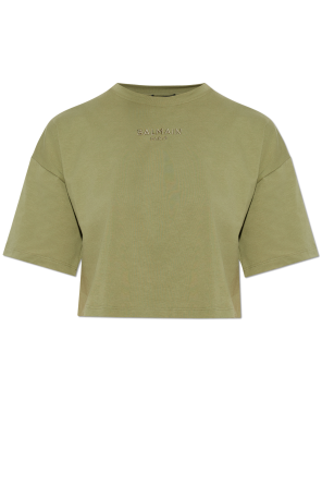 T-shirt with embroidered logo