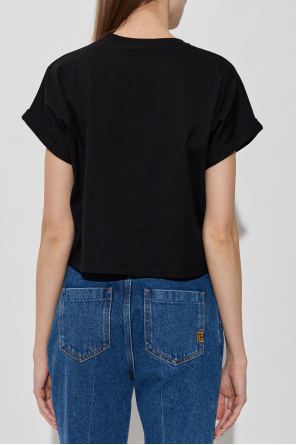Balmain Top con logo estampado