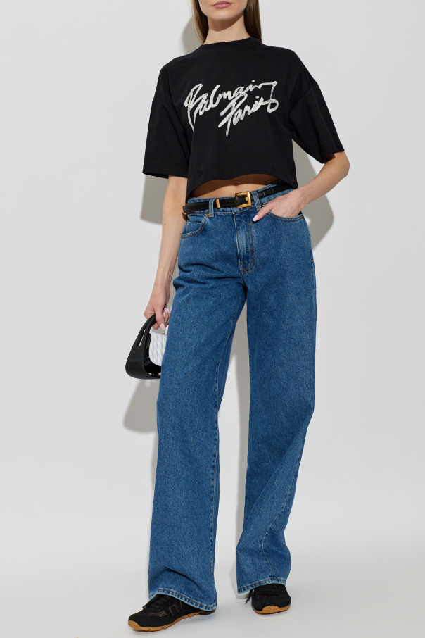 Balmain Kurzes T-Shirt im lockeren Schnitt