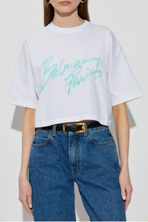 Balmain Camiseta corta de corte holgado