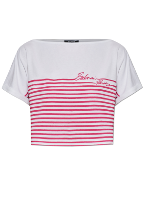 Top con estampado de rayas