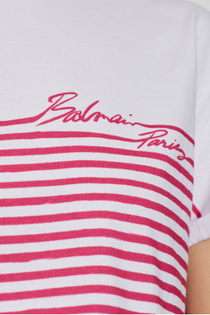Balmain Top with a striped pattern