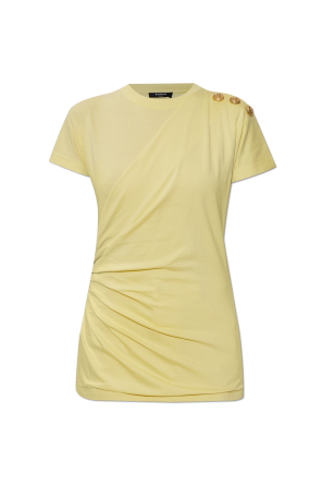 T-Shirt mit dekorativer Drapierung