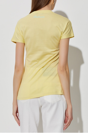 Balmain Camiseta con drapeado decorativo