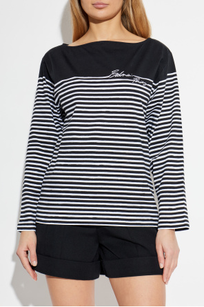 Balmain Top ze wzorem w pasy