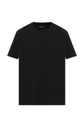 T-shirt with embroidered logo