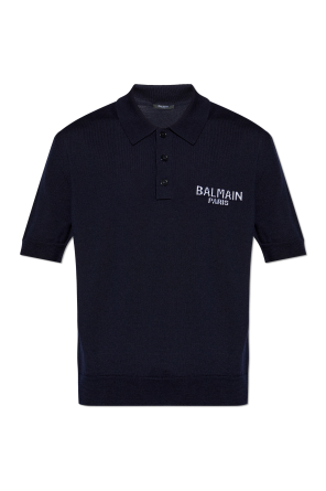 Polo de lana con logo