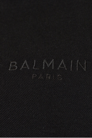 Balmain Cotton polo shirt with embroidered logo