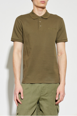 Balmain Cotton polo shirt with embroidered logo