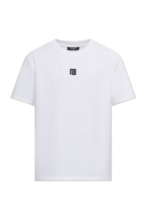 Camiseta con logo bordado